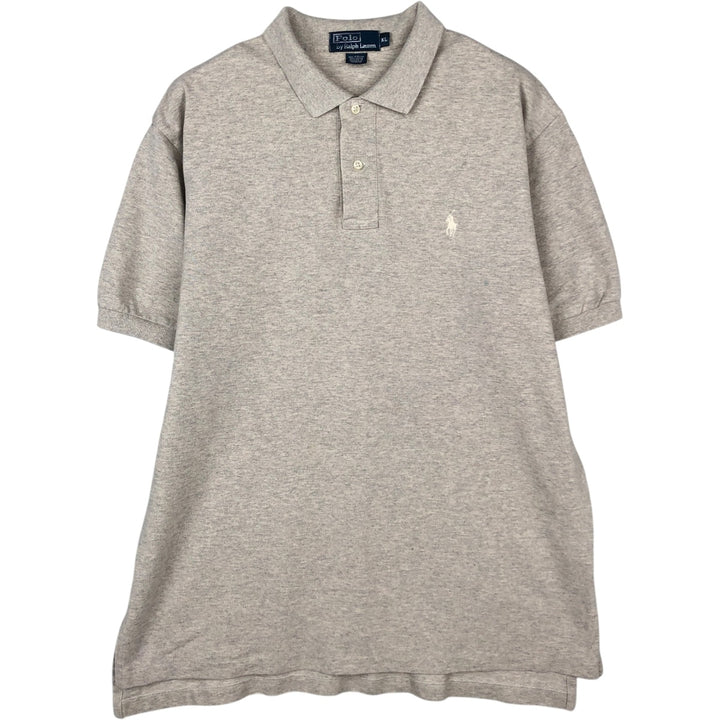 Ralph Lauren POLO by Ralph Lauren short sleeve polo shirt, men's XL size cotton Beige type Vintage Second Hand