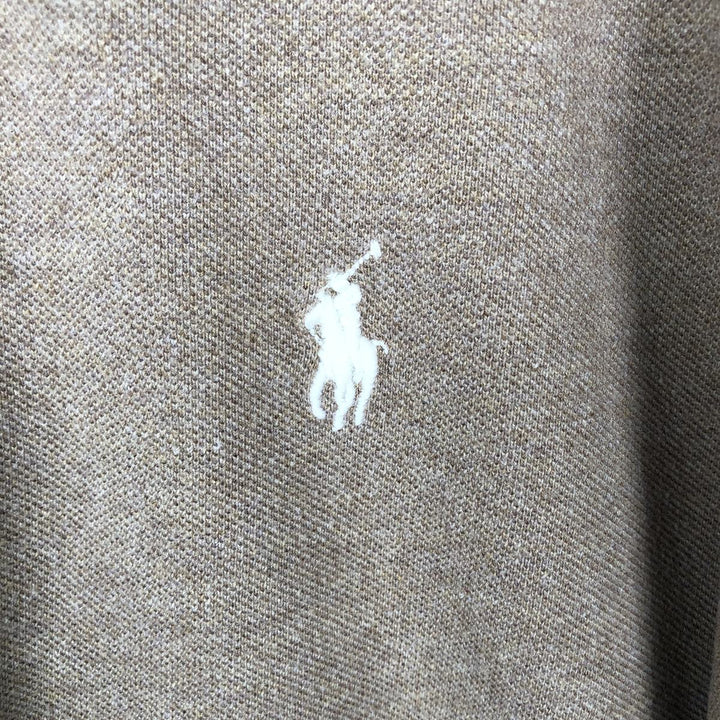 Ralph Lauren POLO RALPH LAUREN CLASSIC FIT short sleeve polo shirt men's XXL equivalent cotton beige type brown Vintage Second Hand