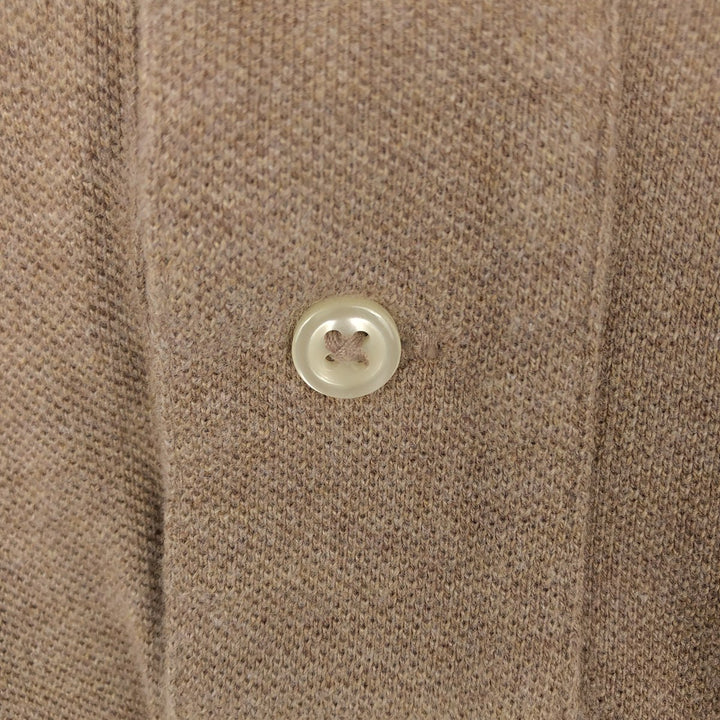 Ralph Lauren POLO RALPH LAUREN CLASSIC FIT short sleeve polo shirt men's XXL equivalent cotton beige type brown Vintage Second Hand