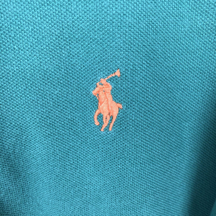 Ralph Lauren POLO by Ralph Lauren short sleeve polo shirt, men's XL size cotton green type Vintage Second Hand