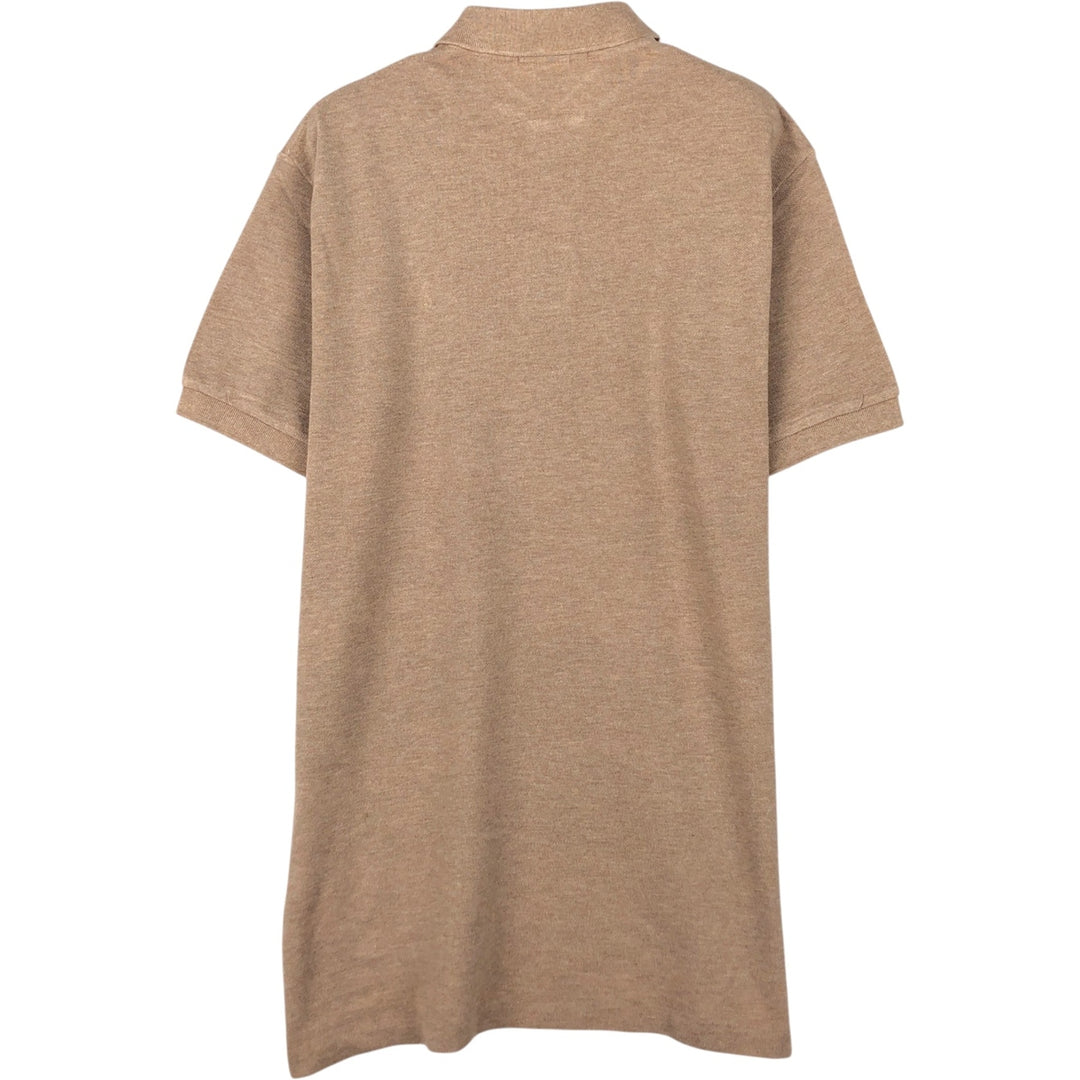 Ralph Lauren POLO by Ralph Lauren short sleeve polo shirt, size S for men cotton beige type brown Vintage Second Hand