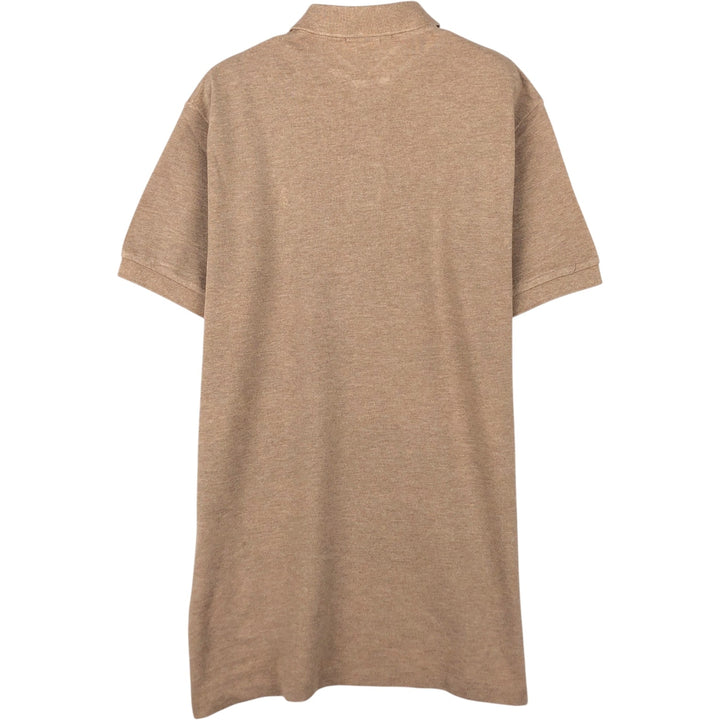 Ralph Lauren POLO by Ralph Lauren short sleeve polo shirt, size S for men cotton beige type brown Vintage Second Hand