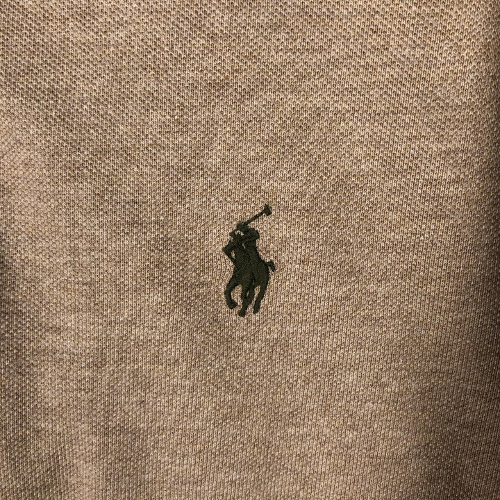Ralph Lauren POLO by Ralph Lauren short sleeve polo shirt, size S for men cotton beige type brown Vintage Second Hand