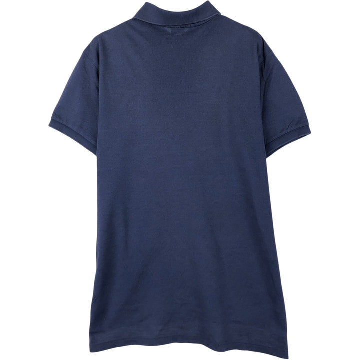 Ralph Lauren POLO by Ralph Lauren CUSTOM FIT short sleeve polo shirt, men's M size cotton navy blue type Vintage Second Hand