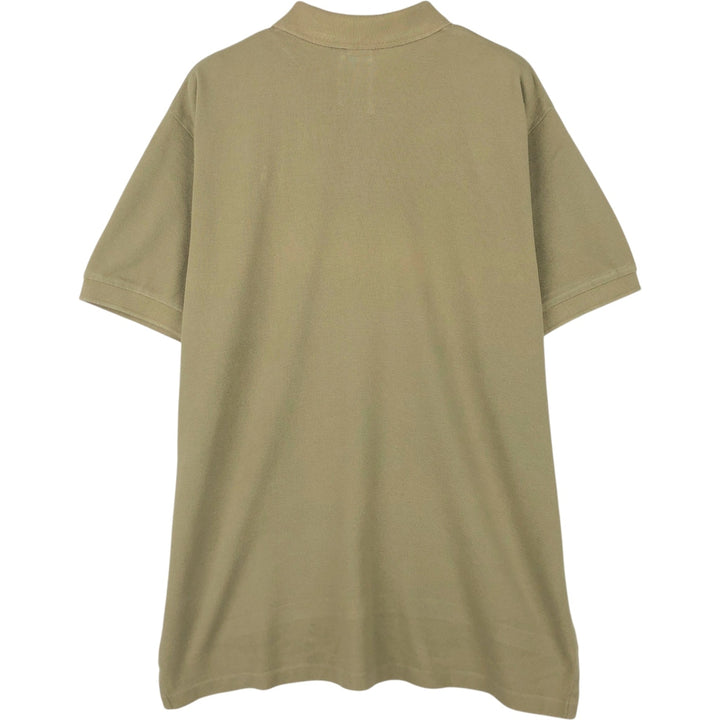 Ralph Lauren POLO by Ralph Lauren short sleeve polo shirt, men's size L cotton Khaki type Vintage Second Hand