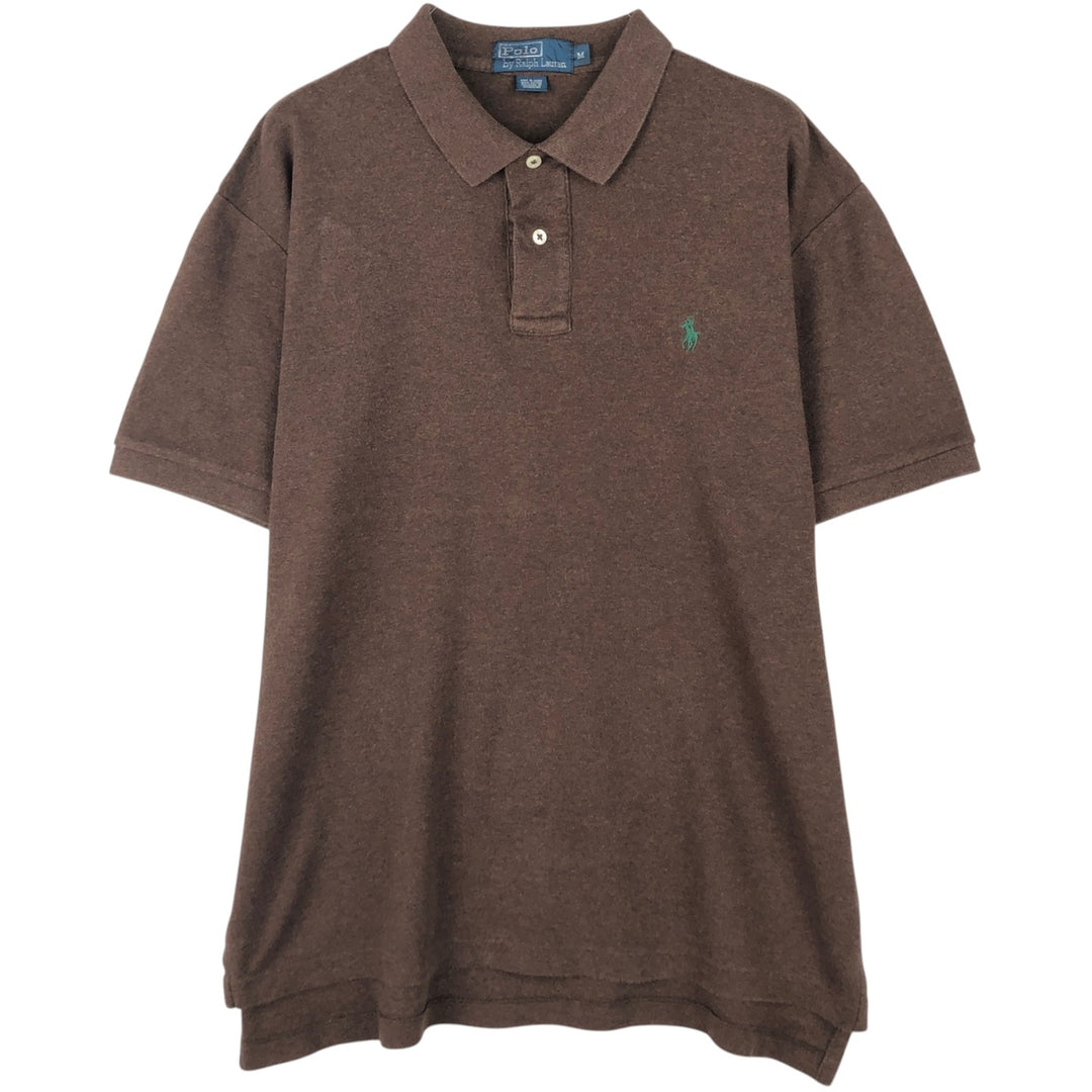 Ralph Lauren POLO by Ralph Lauren short sleeve polo shirt, men's size M cotton brown type Vintage Second Hand