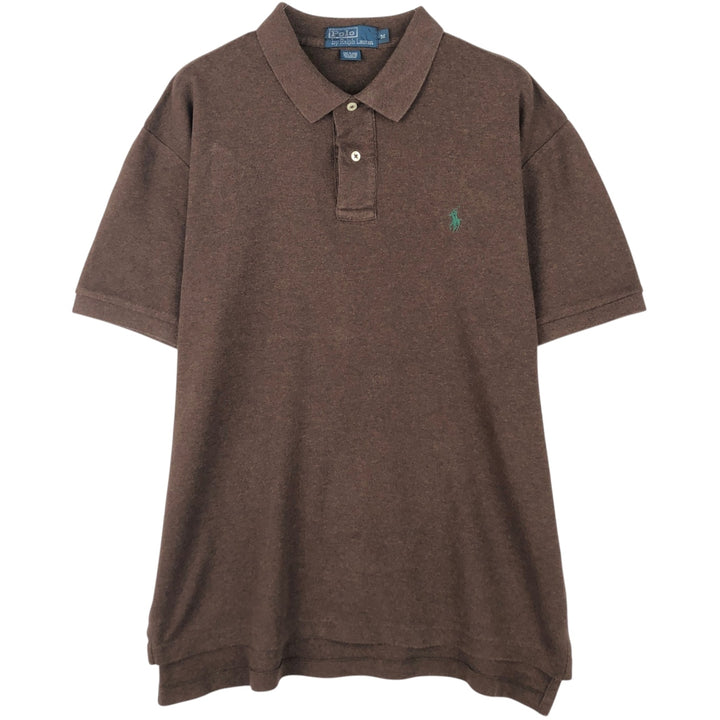 Ralph Lauren POLO by Ralph Lauren short sleeve polo shirt, men's size M cotton brown type Vintage Second Hand