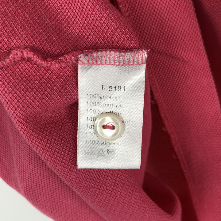 Lacoste LACOSTE Short Sleeve Polo Shirt Size 5 Men's L cotton pink type Vintage Second Hand