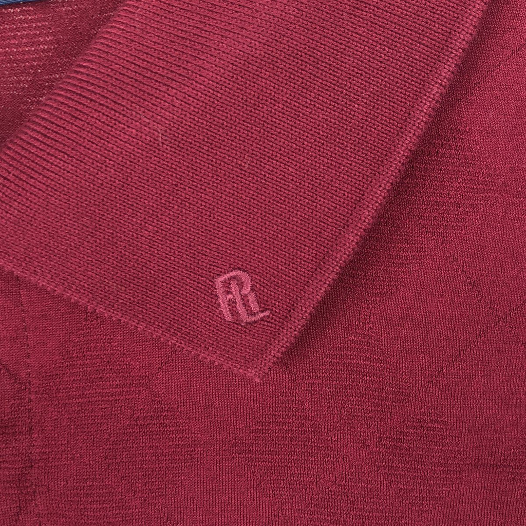 Ralph Lauren POLO GOLF Short Sleeve Polo Shirt Men's XL cotton red type Vintage Second Hand