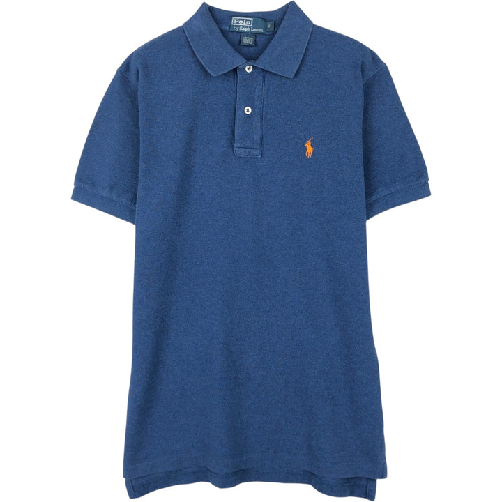 Ralph Lauren POLO by Ralph Lauren short sleeve polo shirt, size S for men cotton blue type Vintage Second Hand