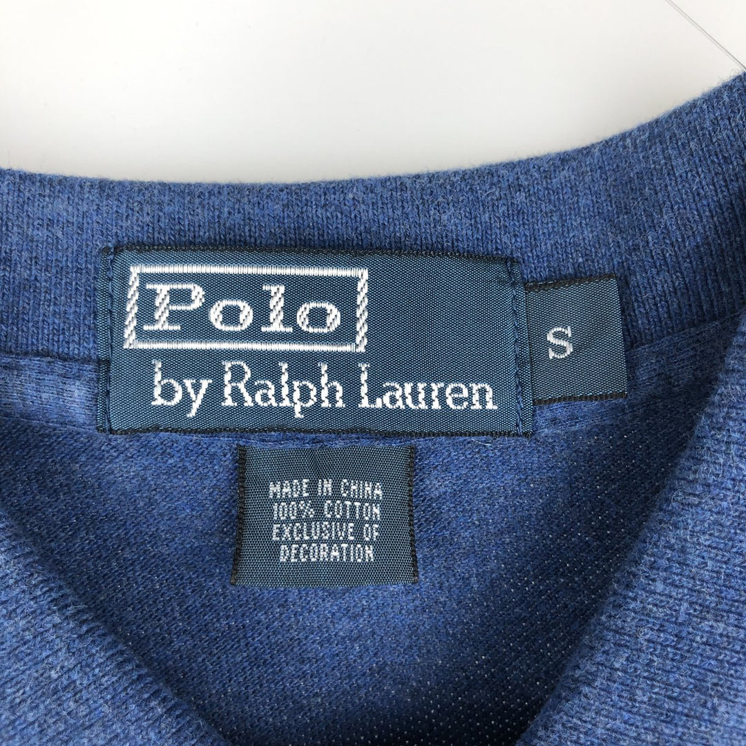 Ralph Lauren POLO by Ralph Lauren short sleeve polo shirt, size S for men cotton blue type Vintage Second Hand