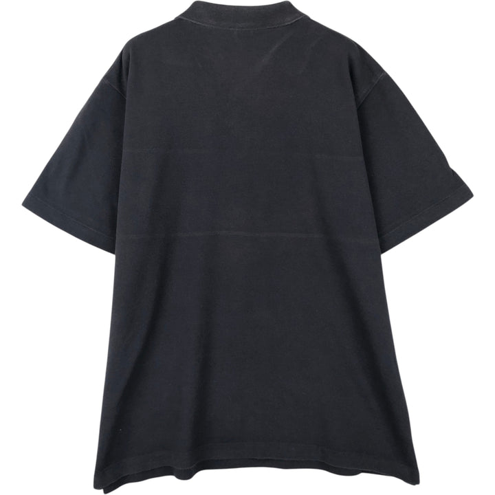 Ralph Lauren POLO SPORT V-neck short-sleeved polo shirt, men's size L (approx.) cotton Charcoal Vintage Second Hand