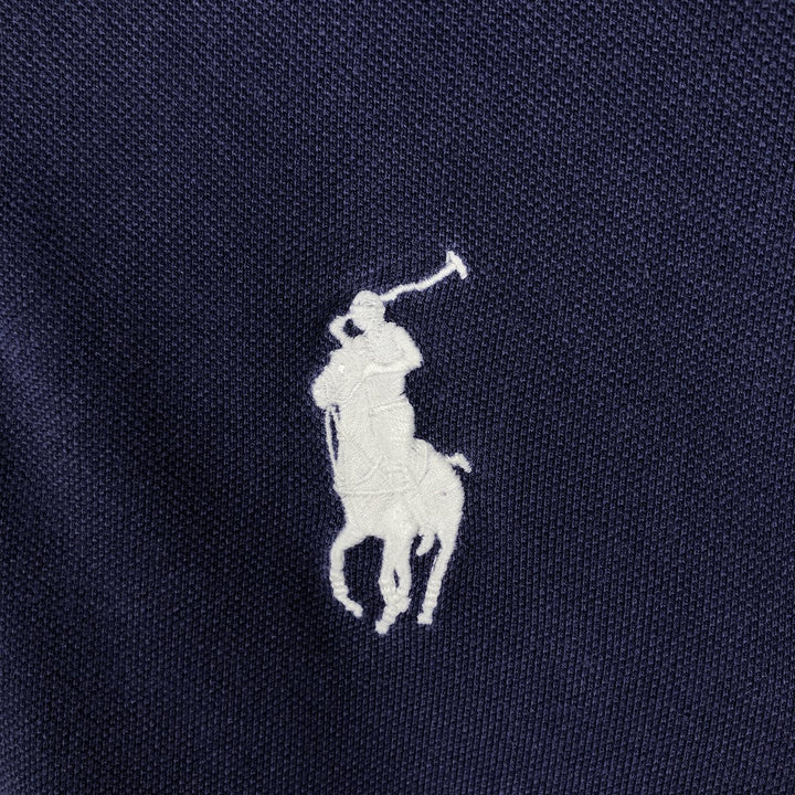 Ralph Lauren POLO by Ralph Lauren short sleeve polo shirt, men's size L cotton navy blue type Vintage Second Hand