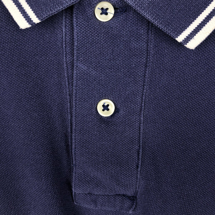 Ralph Lauren POLO by Ralph Lauren short sleeve polo shirt, men's size L cotton navy blue type Vintage Second Hand