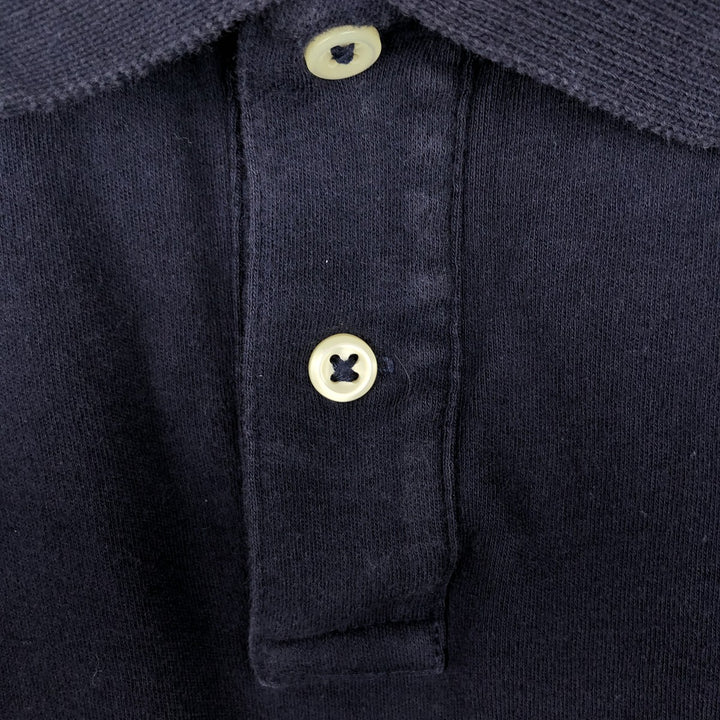 Ralph Lauren POLO by Ralph Lauren short sleeve polo shirt, men's size L cotton black type Vintage Second Hand