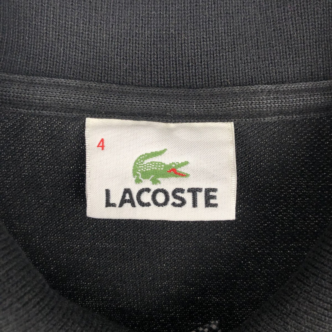Lacoste LACOSTE Short Sleeve Polo Shirt Size 4 Men's M cotton black type Vintage Second Hand