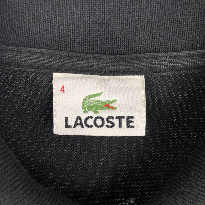 Lacoste LACOSTE Short Sleeve Polo Shirt Size 4 Men's M cotton black type Vintage Second Hand