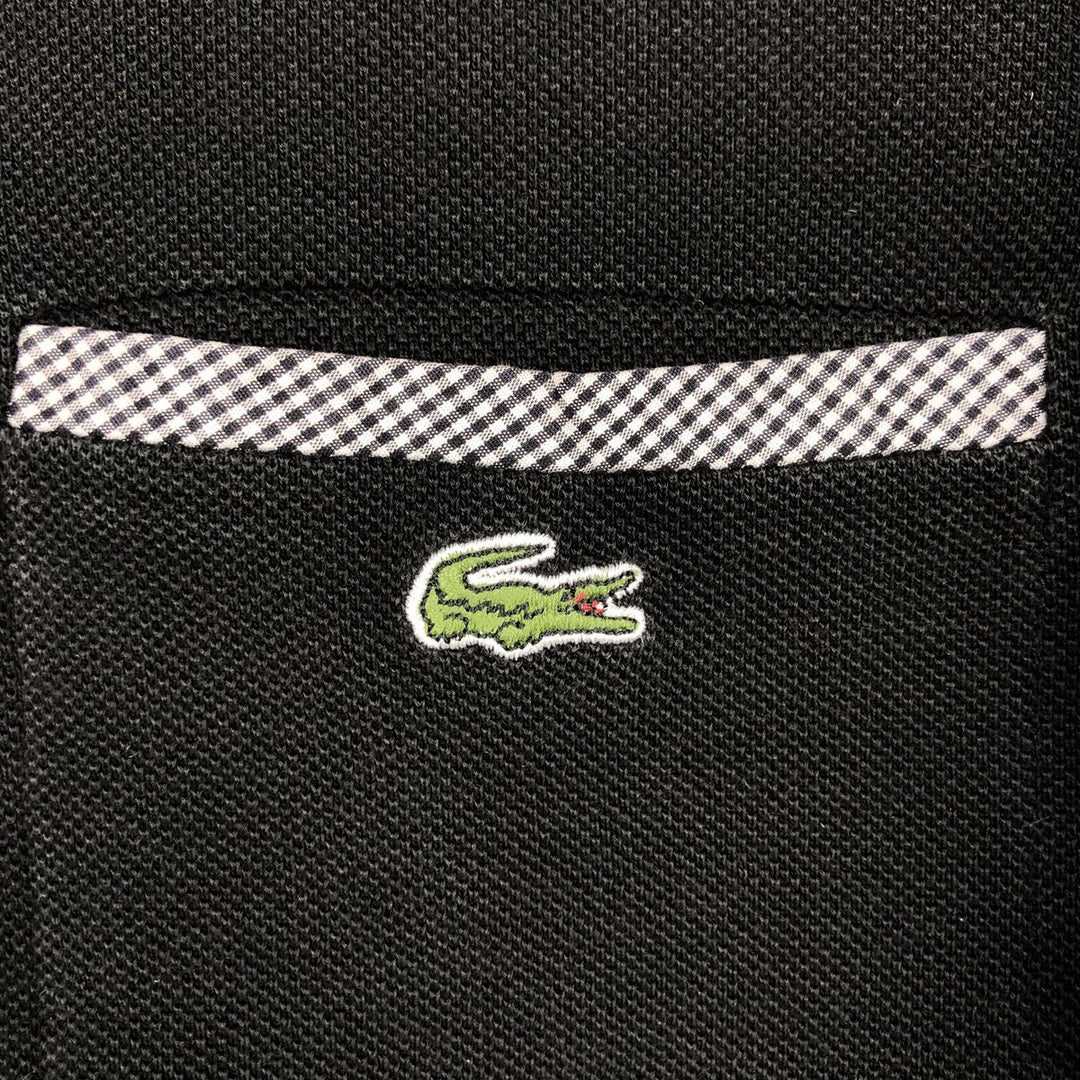 Lacoste LACOSTE Short Sleeve Polo Shirt Size 4 Men's M cotton black type Vintage Second Hand