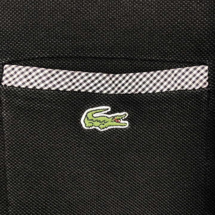 Lacoste LACOSTE Short Sleeve Polo Shirt Size 4 Men's M cotton black type Vintage Second Hand