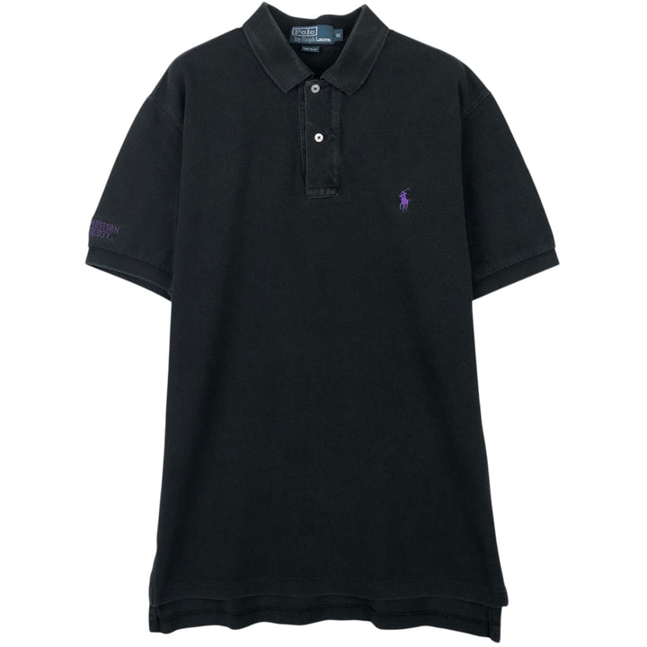 Ralph Lauren POLO by Ralph Lauren short sleeve polo shirt, men's size M cotton black type Vintage Second Hand