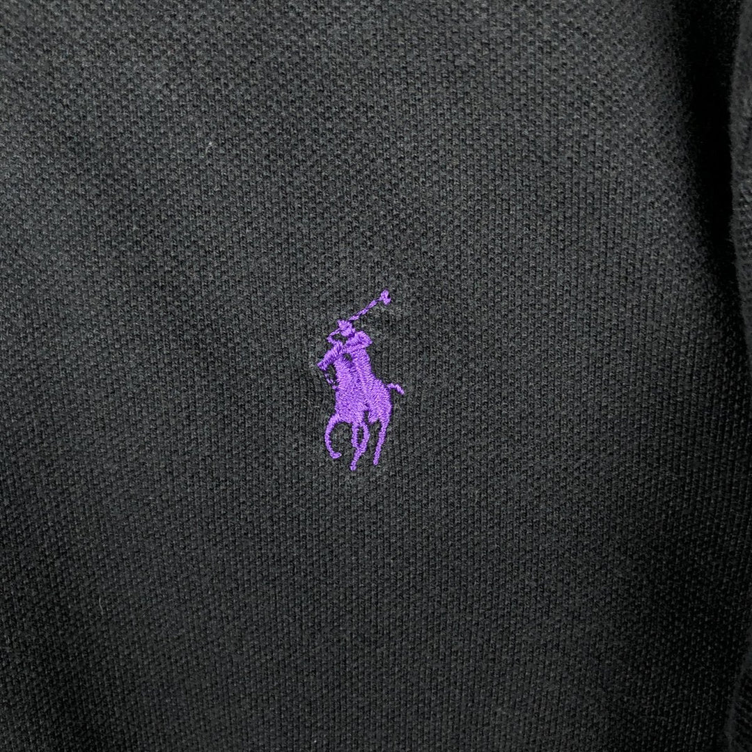 Ralph Lauren POLO by Ralph Lauren short sleeve polo shirt, men's size M cotton black type Vintage Second Hand