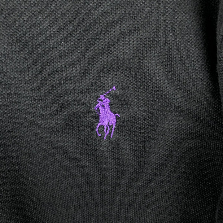 Ralph Lauren POLO by Ralph Lauren short sleeve polo shirt, men's size M cotton black type Vintage Second Hand