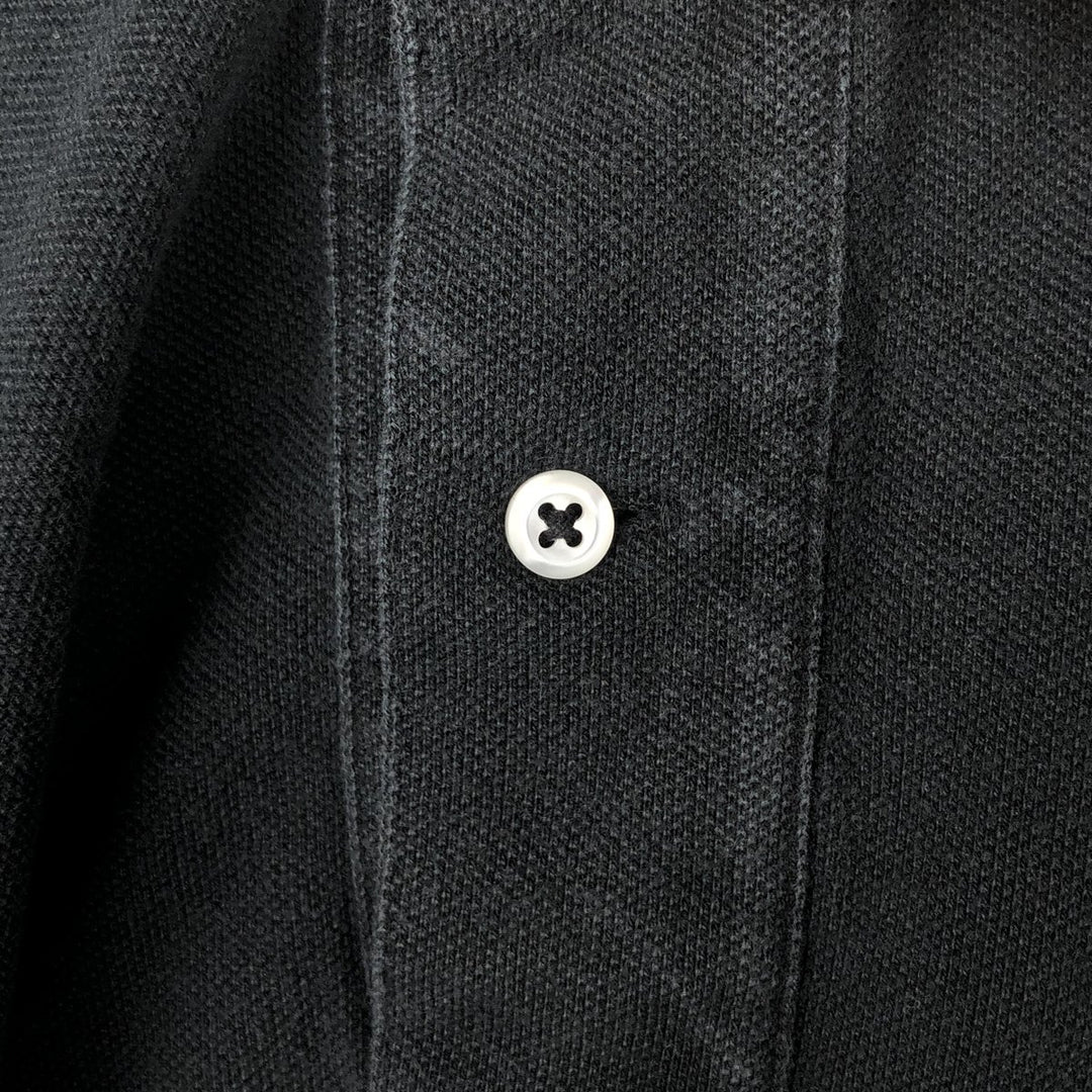 Ralph Lauren POLO by Ralph Lauren short sleeve polo shirt, men's size M cotton black type Vintage Second Hand