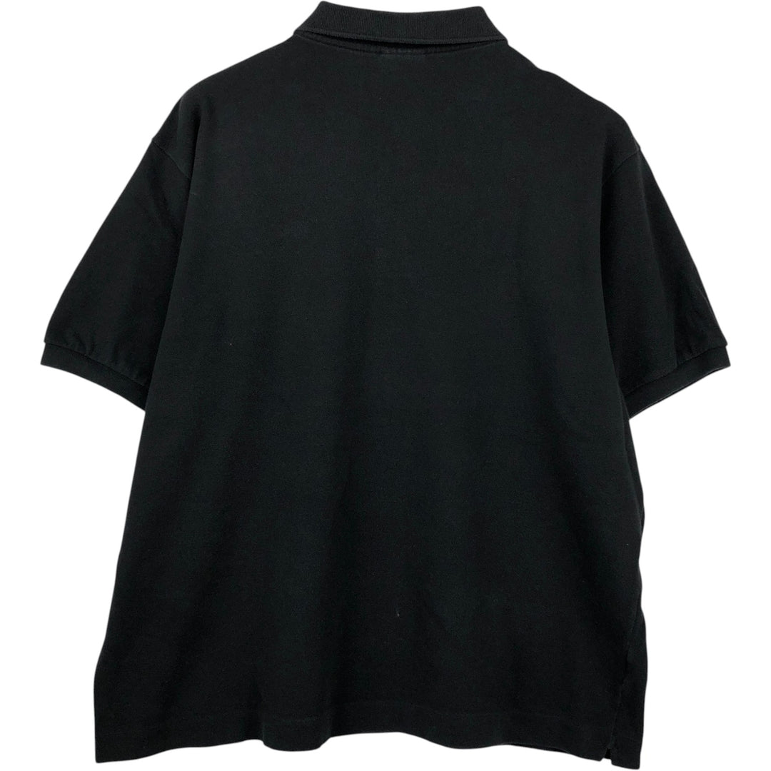 Lacoste LACOSTE French design short sleeve polo shirt No. 7 Men's XXL equivalent cotton black type Vintage Second Hand