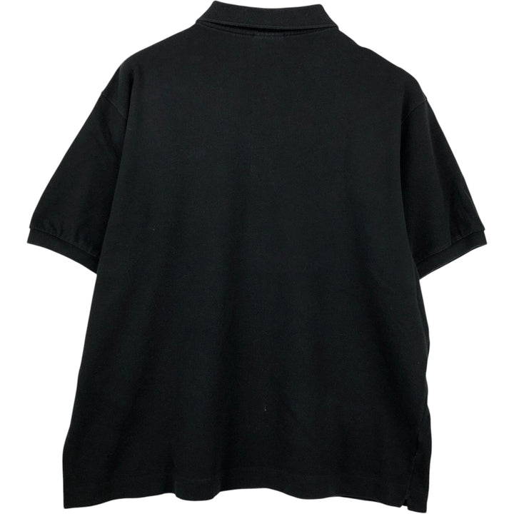 Lacoste LACOSTE French design short sleeve polo shirt No. 7 Men's XXL equivalent cotton black type Vintage Second Hand