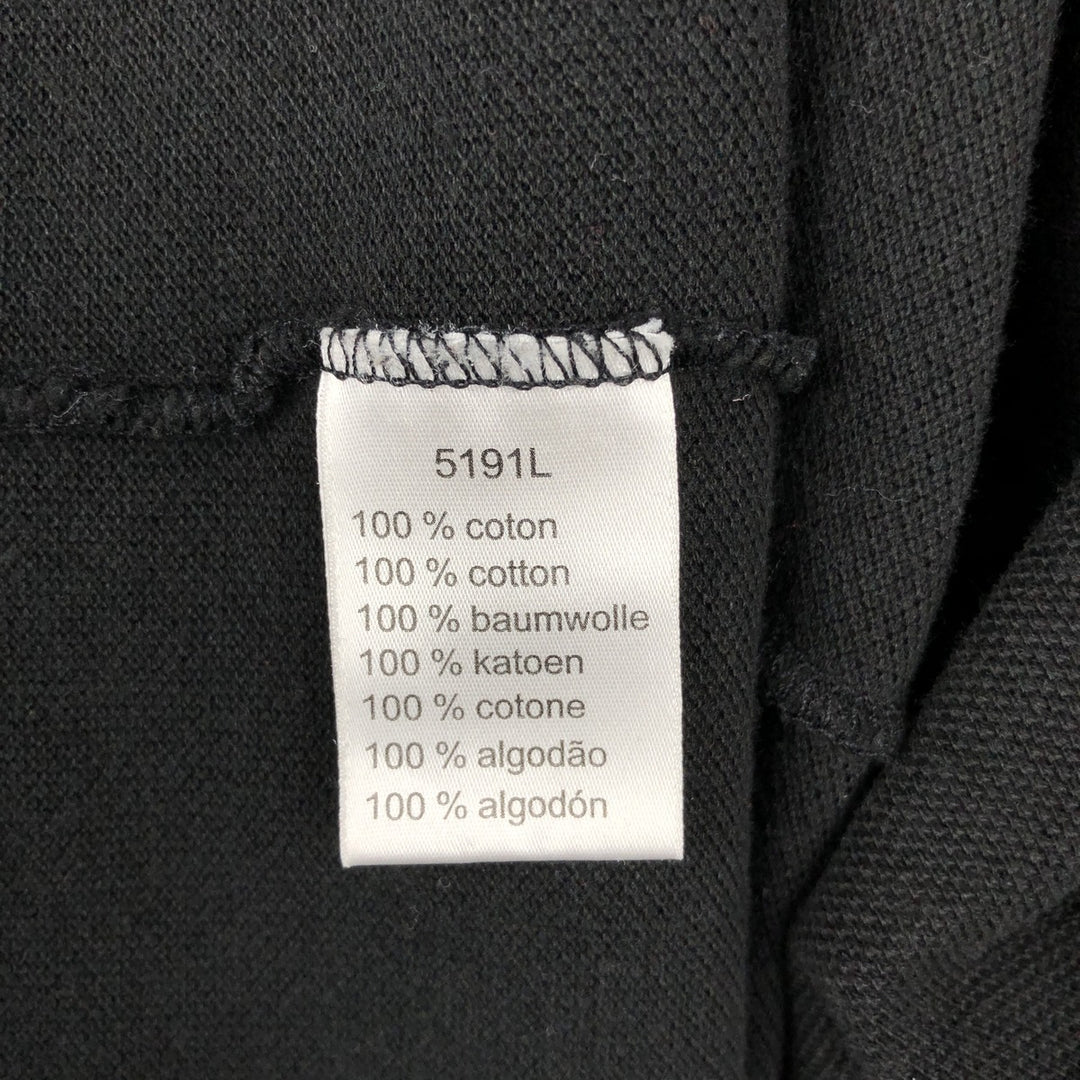 Lacoste LACOSTE French design short sleeve polo shirt No. 7 Men's XXL equivalent cotton black type Vintage Second Hand