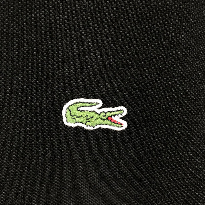 Lacoste LACOSTE French design short sleeve polo shirt No. 7 Men's XXL equivalent cotton black type Vintage Second Hand
