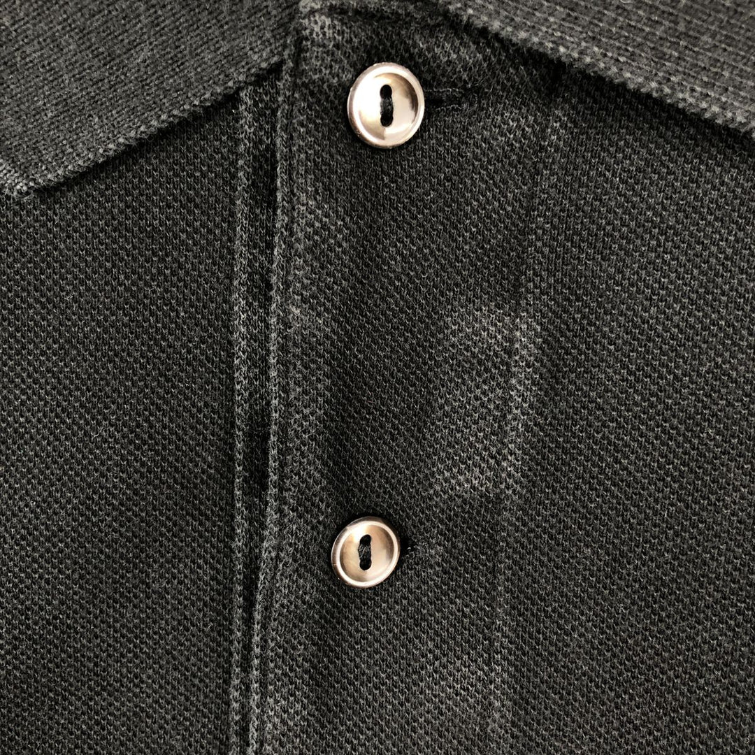 Lacoste LACOSTE French design short sleeve polo shirt No. 7 Men's XXL equivalent cotton black type Vintage Second Hand