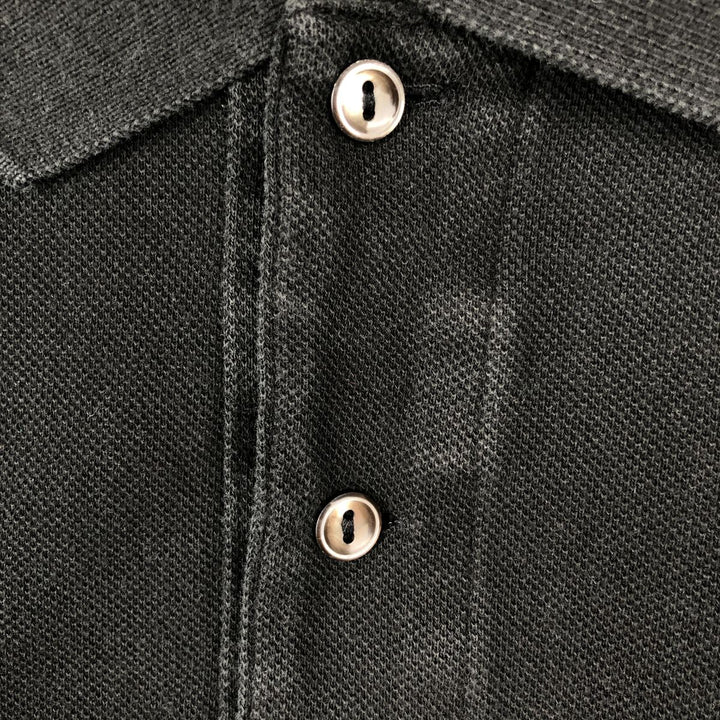 Lacoste LACOSTE French design short sleeve polo shirt No. 7 Men's XXL equivalent cotton black type Vintage Second Hand