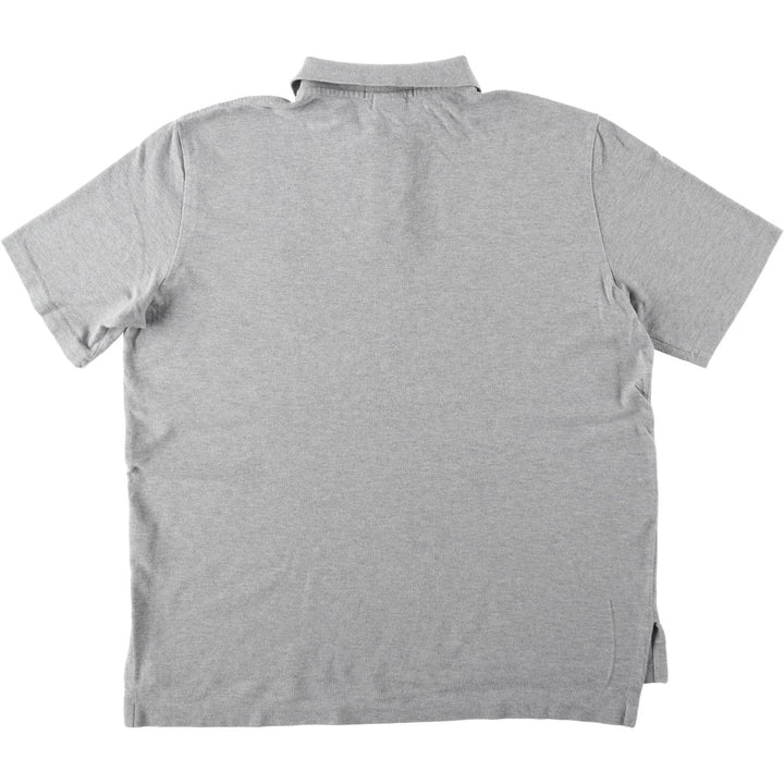 Ralph Lauren POLO by Ralph Lauren CUSTOM FIT short sleeve polo shirt, men's XL size cotton gray type Vintage Second Hand
