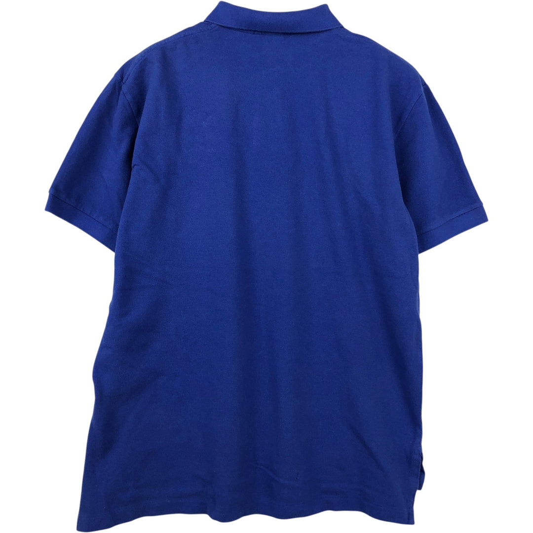 Ralph Lauren POLO by Ralph Lauren short sleeve polo shirt, men's size L cotton blue type Vintage Second Hand