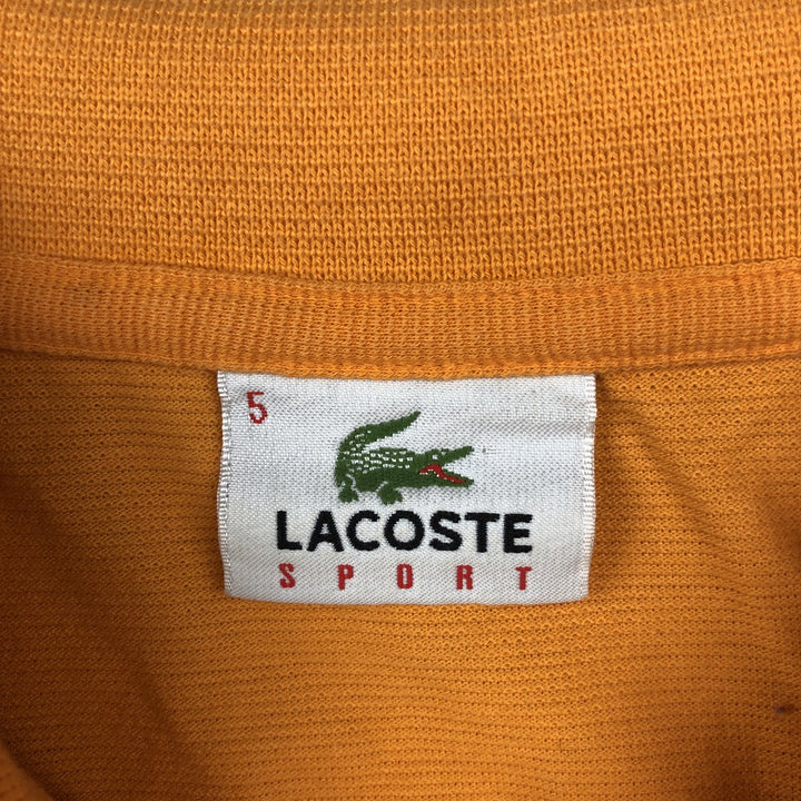 Lacoste LACOSTE Short Sleeve Polo Shirt Size 5 Men's L cotton orange type Vintage Second Hand