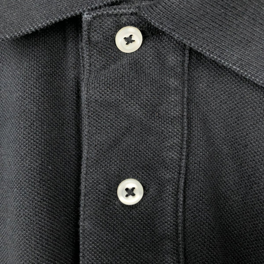 Ralph Lauren POLO by Ralph Lauren short sleeve polo shirt, men's XL size cotton black type Vintage Second Hand