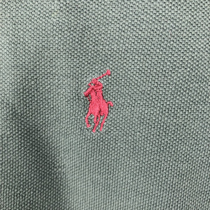 Vintage 90'S Ralph Lauren POLO by Ralph Lauren short-sleeved polo shirt, Made in USA, Men's size M cotton Khaki type Vintage Second Hand