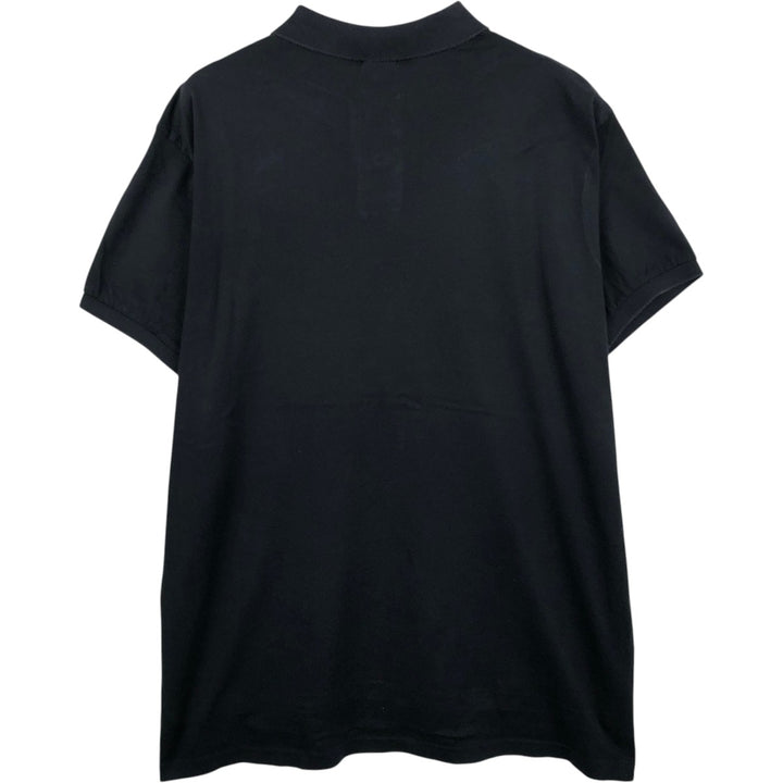 Ralph Lauren POLO by Ralph Lauren CUSTOM FIT short sleeve polo shirt, men's XL size cotton black type Vintage Second Hand