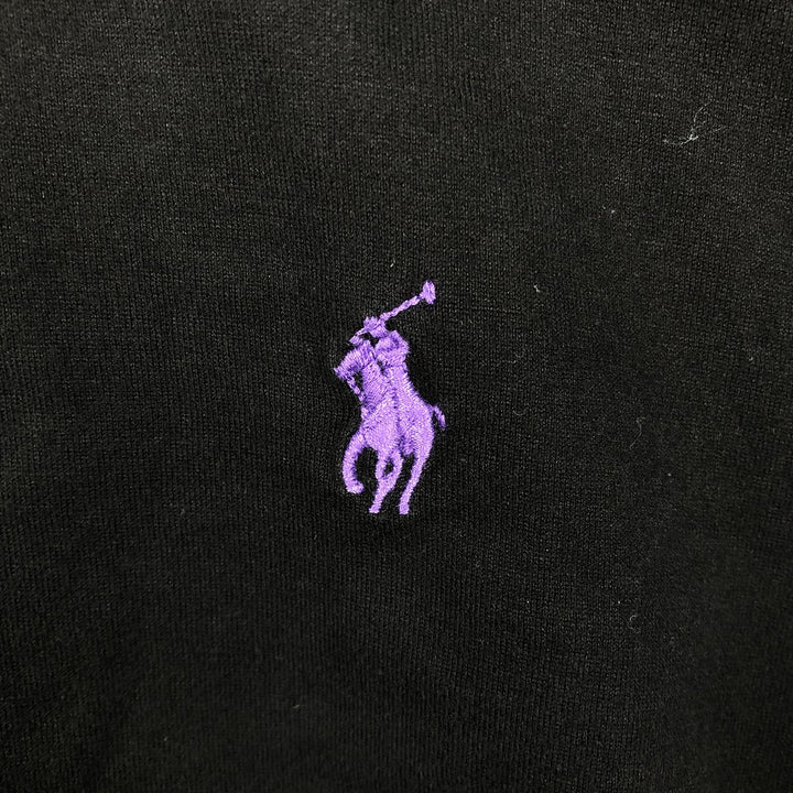 Ralph Lauren POLO by Ralph Lauren CUSTOM FIT short sleeve polo shirt, men's XL size cotton black type Vintage Second Hand