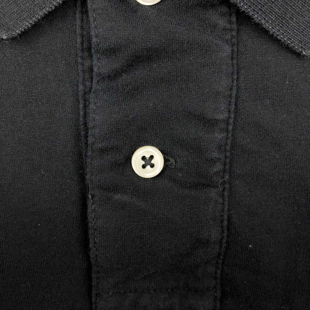 Ralph Lauren POLO by Ralph Lauren CUSTOM FIT short sleeve polo shirt, men's XL size cotton black type Vintage Second Hand