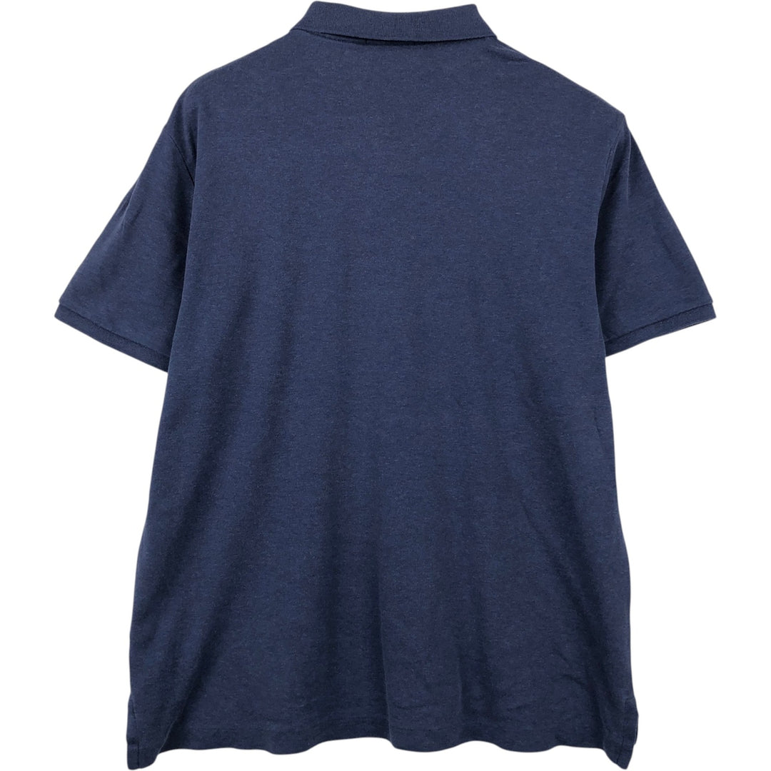 Ralph Lauren POLO RALPH LAUREN short sleeve polo shirt men's size L cotton navy blue type Vintage Second Hand