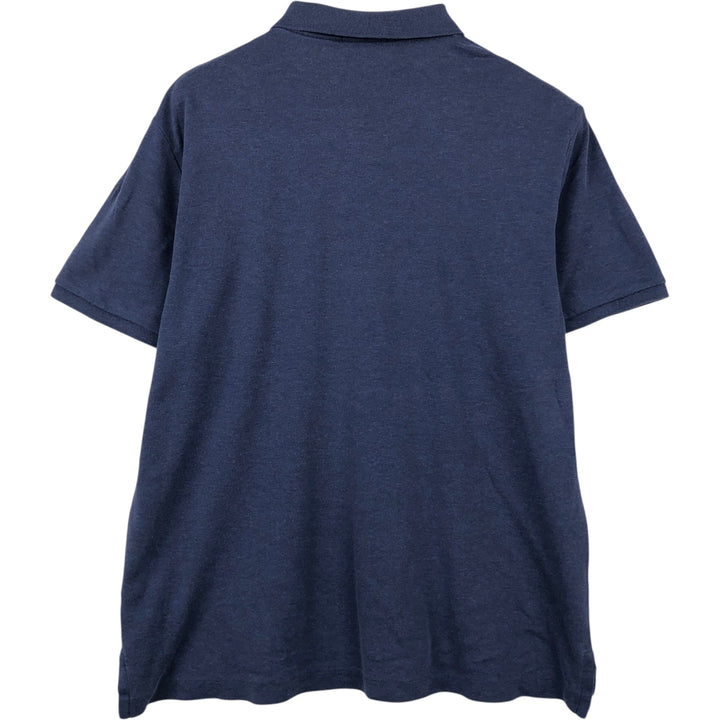Ralph Lauren POLO RALPH LAUREN short sleeve polo shirt men's size L cotton navy blue type Vintage Second Hand