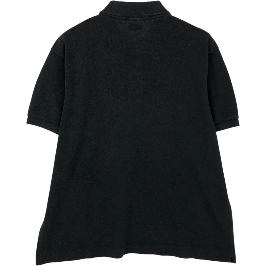 Lacoste LACOSTE short sleeve polo shirt, men's size L cotton black type Vintage Second Hand