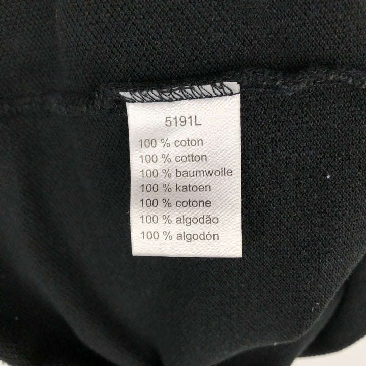 Lacoste LACOSTE short sleeve polo shirt, men's size L cotton black type Vintage Second Hand