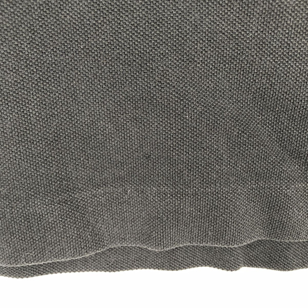 Lacoste LACOSTE short sleeve polo shirt, men's size L cotton black type Vintage Second Hand