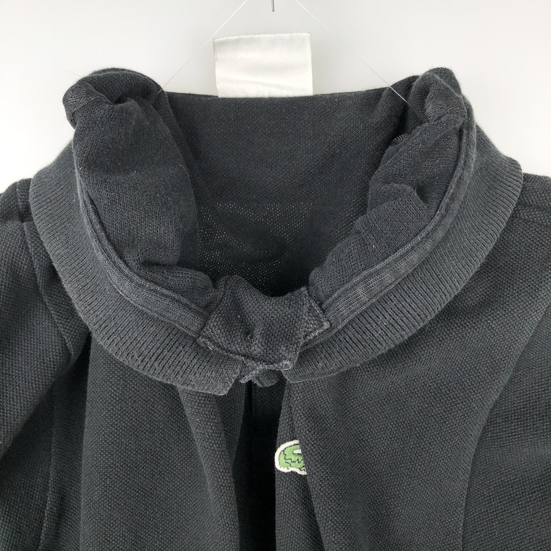 Lacoste LACOSTE short sleeve polo shirt, men's size L cotton black type Vintage Second Hand