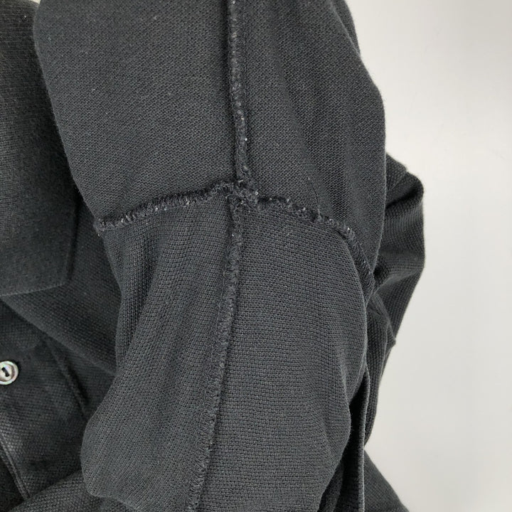 Lacoste LACOSTE short sleeve polo shirt, men's size L cotton black type Vintage Second Hand