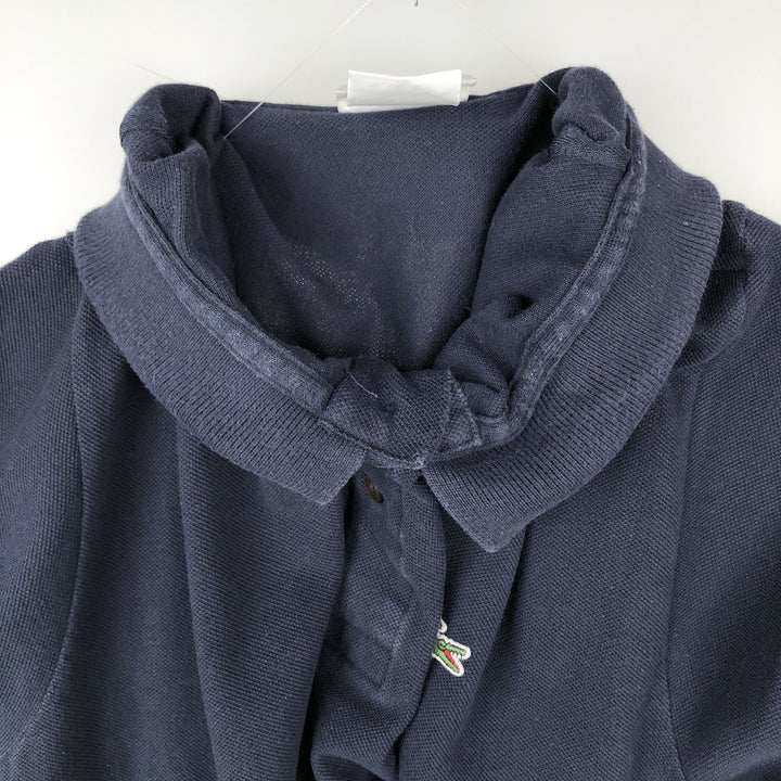Lacoste LACOSTE French design short sleeve polo shirt size 4, men's M size cotton navy blue type Vintage Second Hand