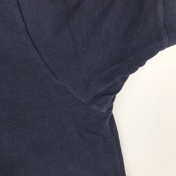 Lacoste LACOSTE French design short sleeve polo shirt size 4, men's M size cotton navy blue type Vintage Second Hand